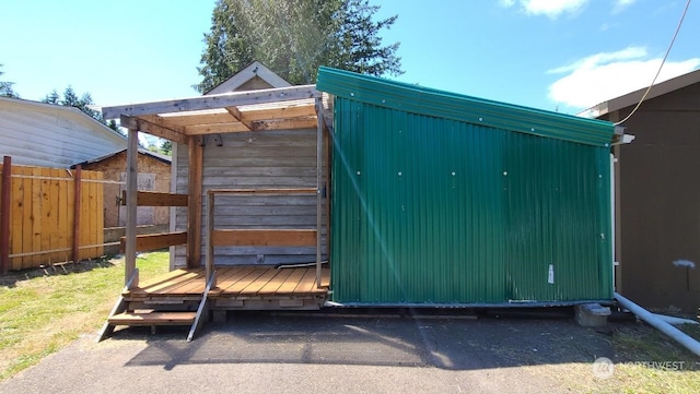 view of outbuilding