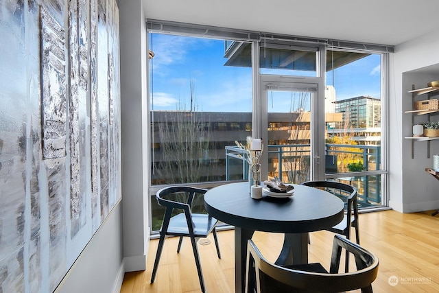 view of sunroom