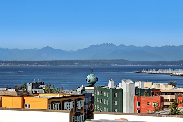 water view featuring a mountain view