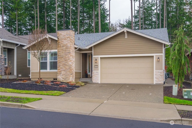 view of front of house featuring a garage