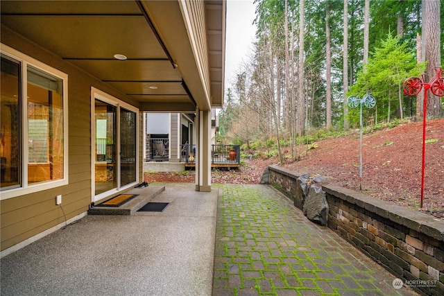 view of yard featuring a patio