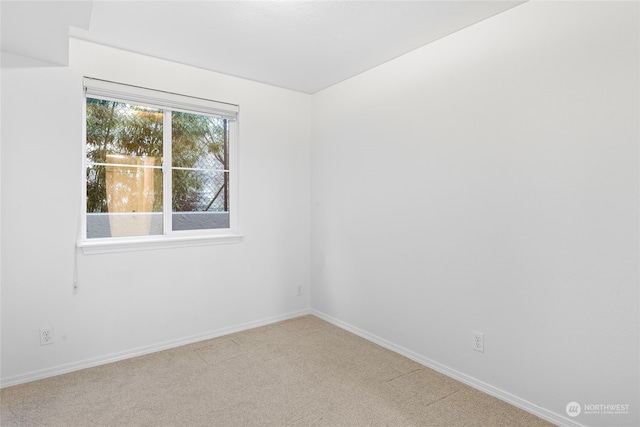 unfurnished room featuring light colored carpet and a wealth of natural light