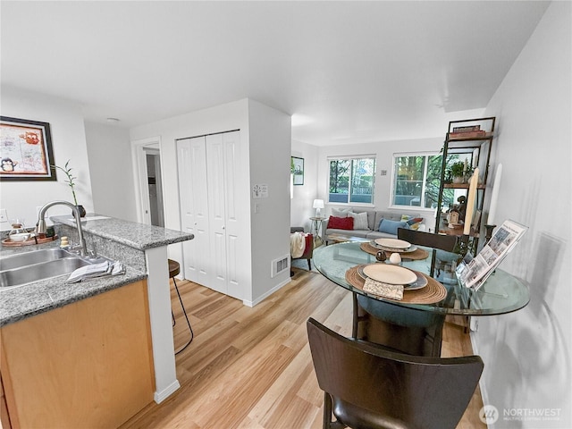 300 10th Ave Unit B-105, Seattle, WA 98122 - dining room with light wood-style flooring and baseboards