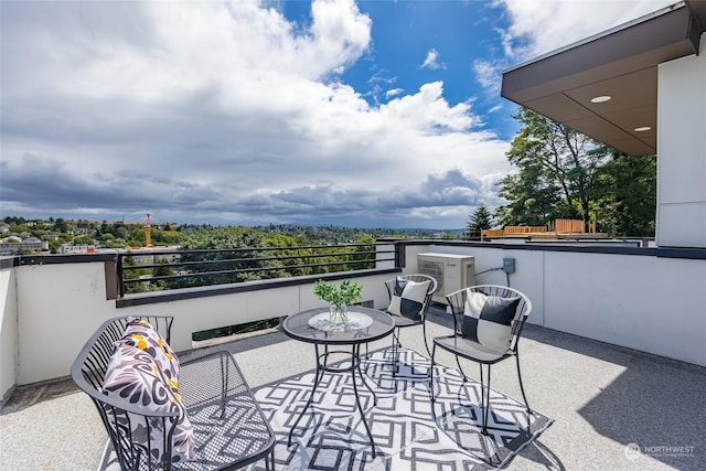 view of patio / terrace featuring a balcony