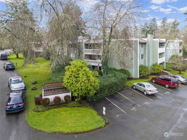 view of uncovered parking lot