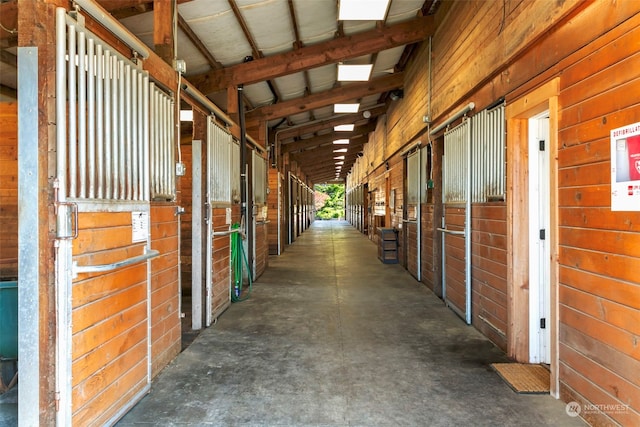 view of horse barn