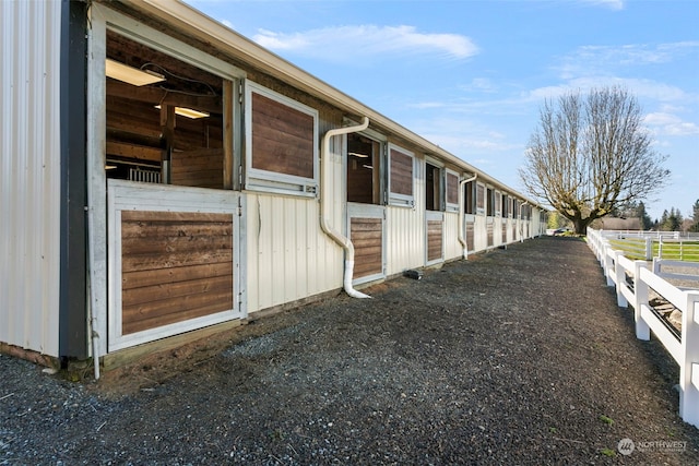 view of stable