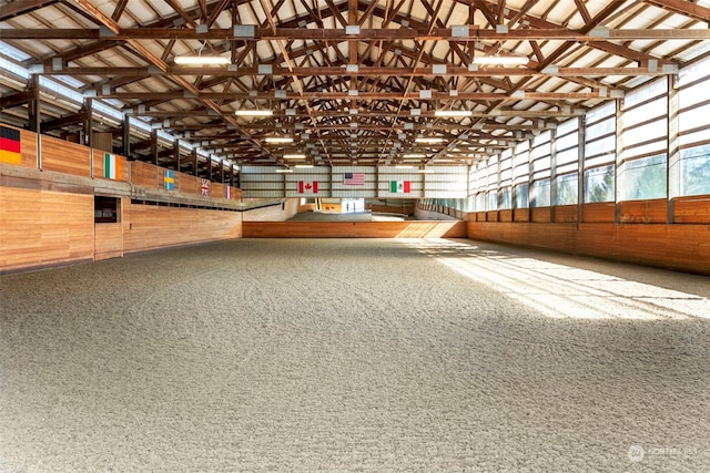 view of horse barn