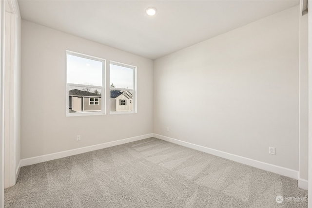 view of carpeted empty room