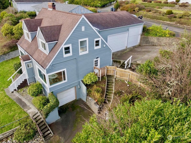 birds eye view of property