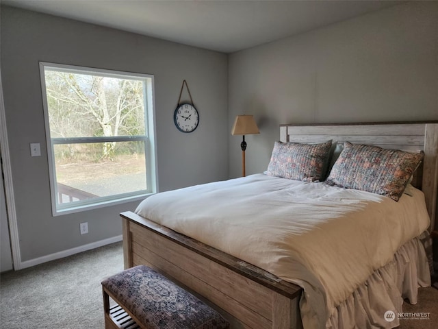 bedroom featuring carpet flooring