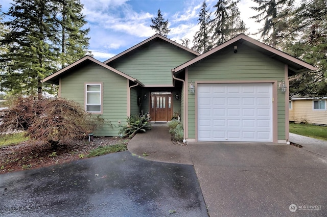 view of front of house featuring a garage