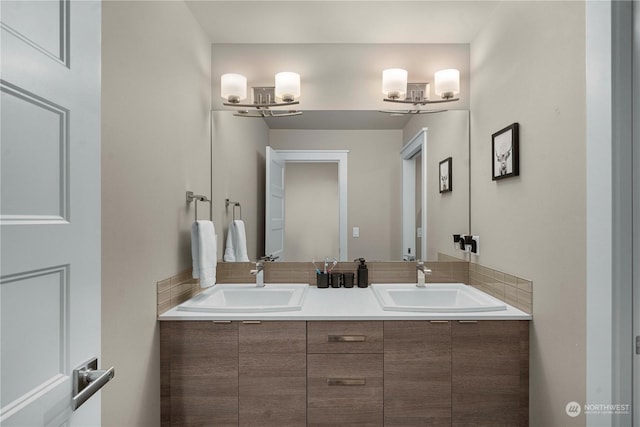 bathroom with vanity