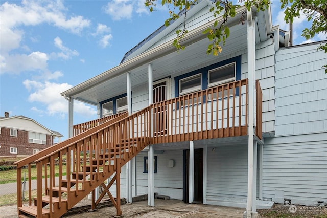 view of rear view of property