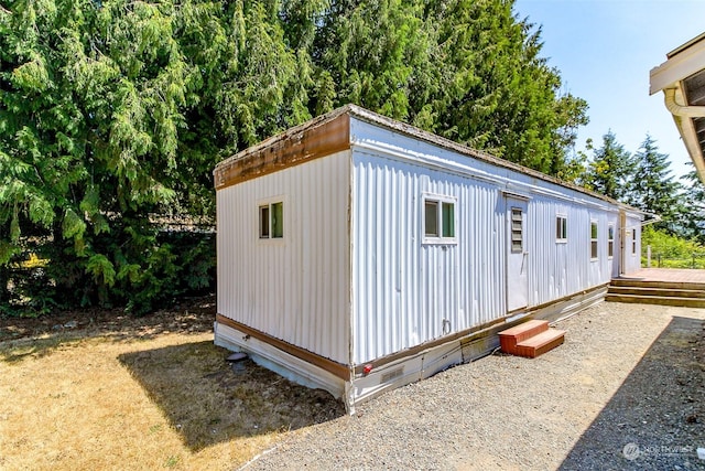 view of outdoor structure