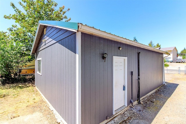 view of outbuilding