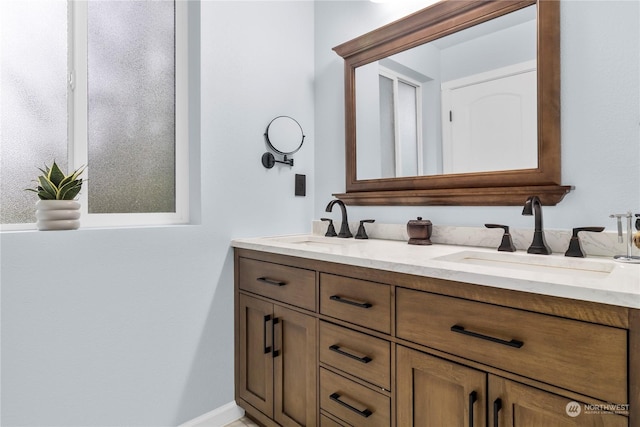 bathroom featuring vanity