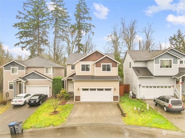 view of front of house featuring a garage