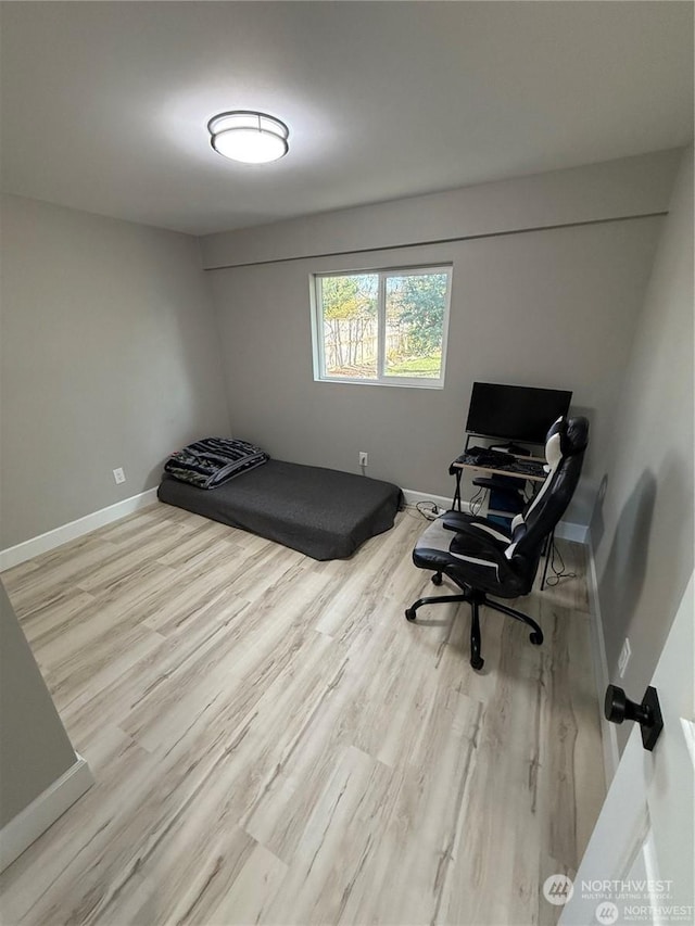 interior space featuring light hardwood / wood-style floors