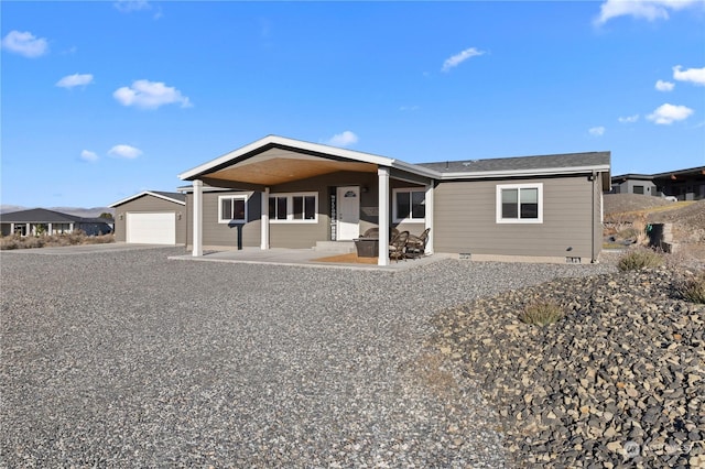 ranch-style house with a garage