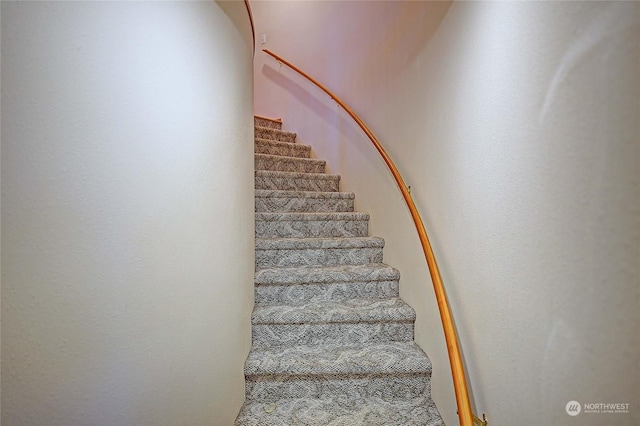 view of stairs