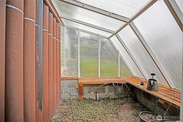 337 Moana Dr, Camano Island, WA 98282 - unfurnished sunroom featuring vaulted ceiling