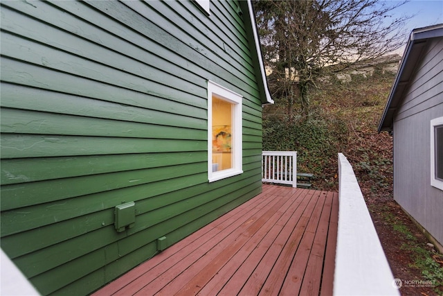 view of wooden terrace