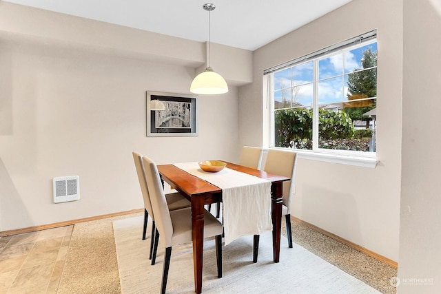 view of dining space