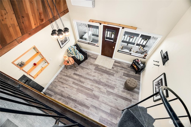 entryway featuring hardwood / wood-style floors