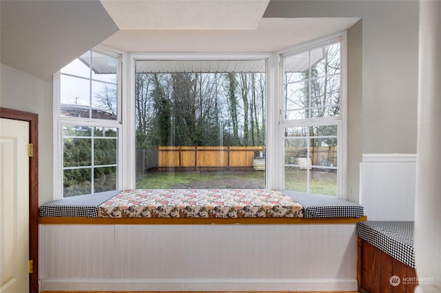 unfurnished room featuring a wealth of natural light