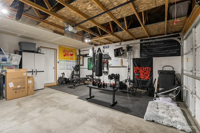 view of exercise room