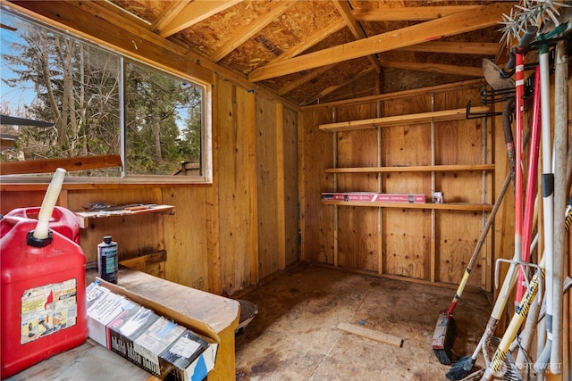 view of storage room