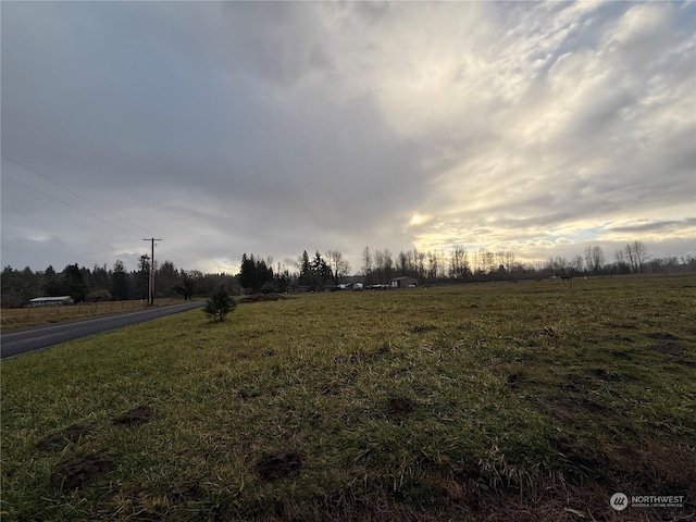 view of nature featuring a rural view