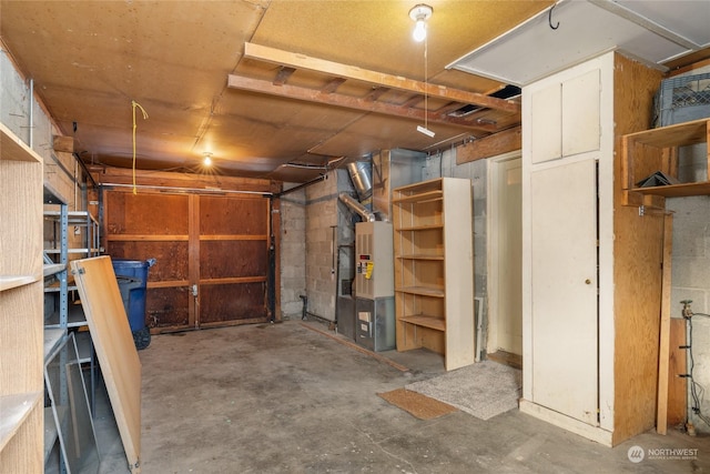 view of basement