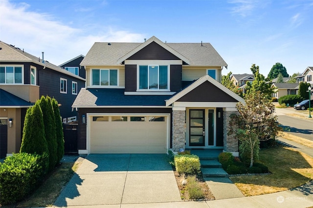 view of front of house featuring a garage