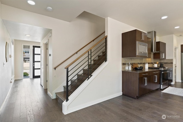 interior space with wood-type flooring