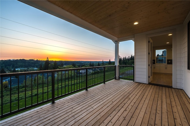 20239 125th Ave NE Unit Sm2-11, Bothell, WA 98011 - view of deck at dusk