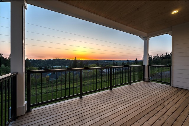 20239 125th Ave NE Unit Sm2-11, Bothell, WA 98011 - view of deck at dusk