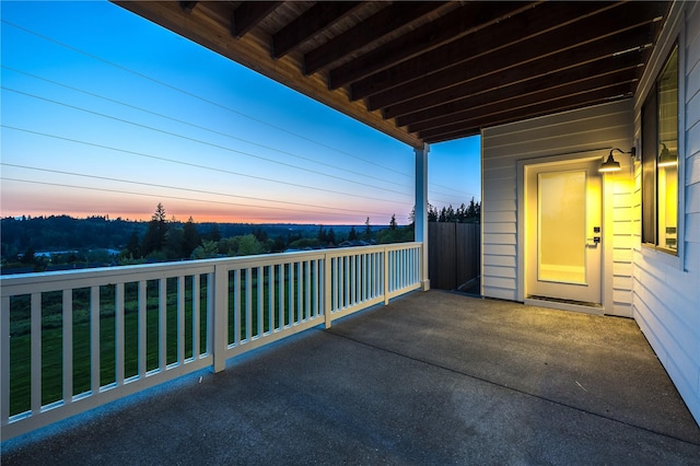 20239 125th Ave NE Unit Sm2-11, Bothell, WA 98011 - view of balcony at dusk