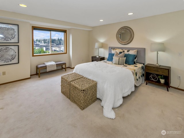 bedroom with carpet flooring