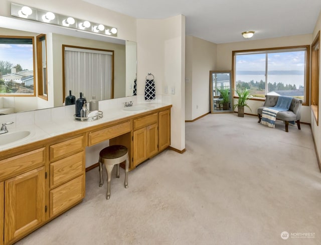 bathroom featuring vanity