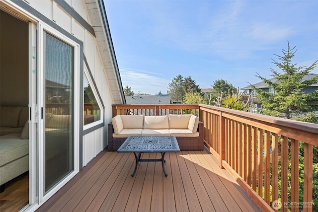 585 Ocean Shores Blvd SW, Ocean Shores, WA 98569 - wooden deck with outdoor lounge area
