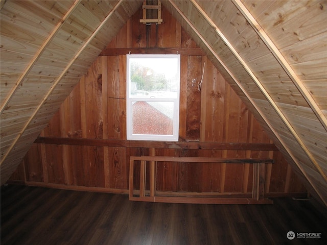 view of attic