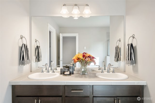 bathroom featuring vanity