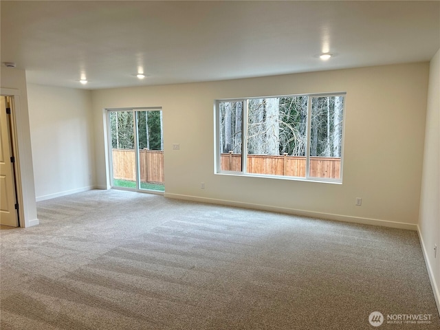 13628 187th St E Unit 36, Puyallup, WA 98374 - carpeted spare room with baseboards and recessed lighting