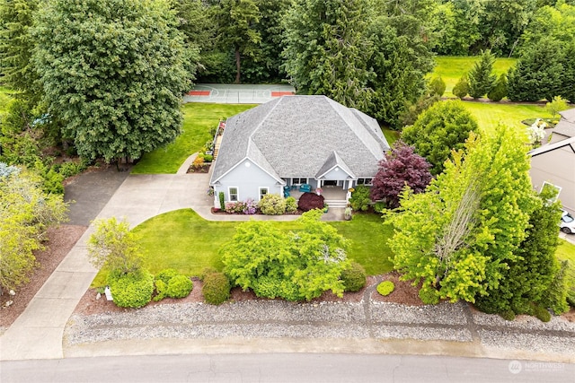 birds eye view of property