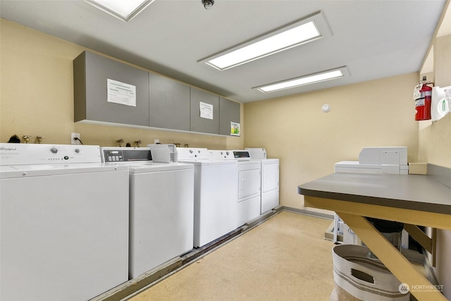 laundry room featuring independent washer and dryer