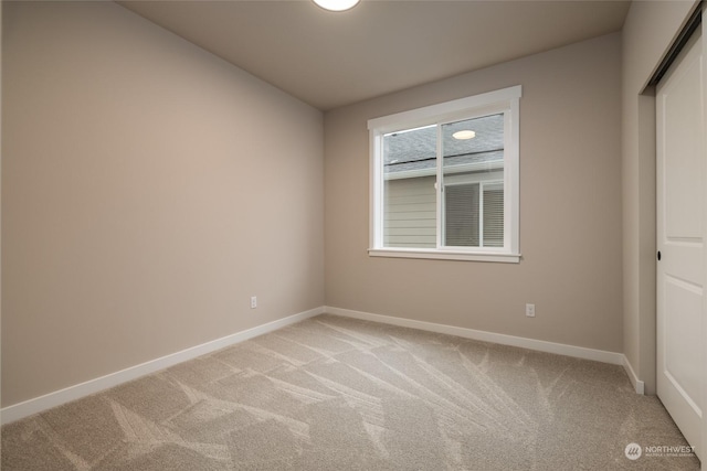 view of carpeted empty room