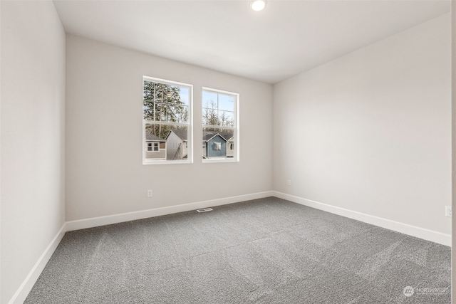 view of carpeted empty room