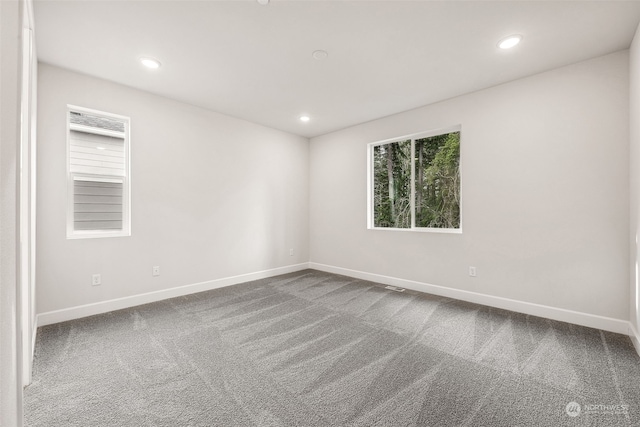 view of carpeted empty room